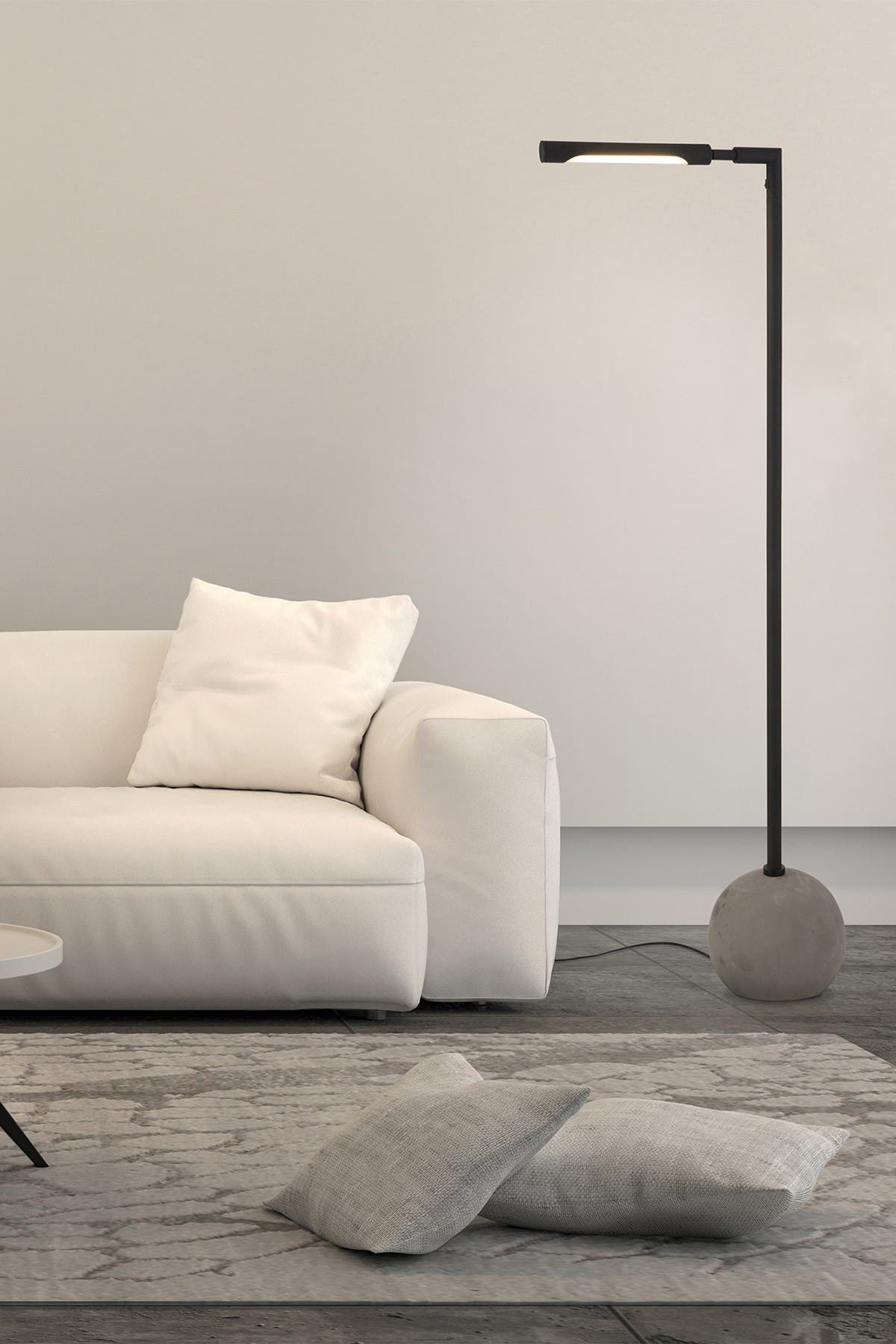 ADDISON AND LANE Dinodas Floor Lamp Concrete/Blackened Bronze ...