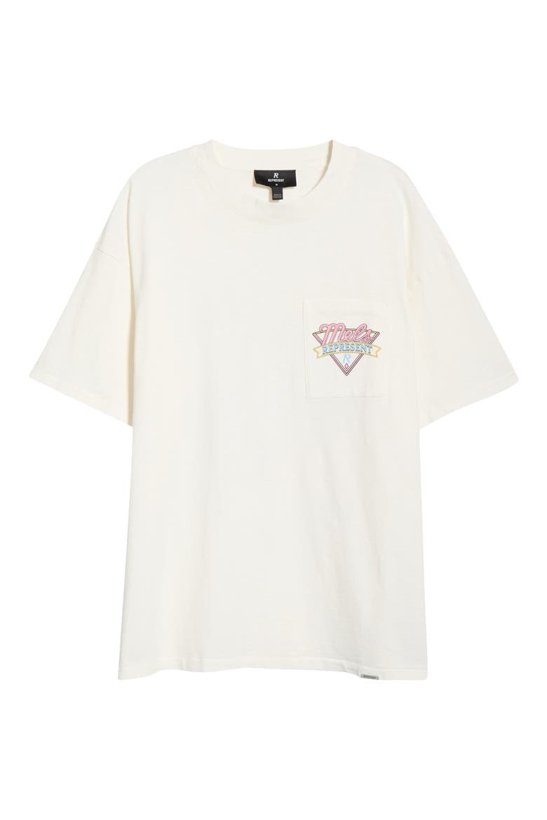 Mel's Diner Cotton Pocket T-Shirt, Alternate, color, FLAT WHITE