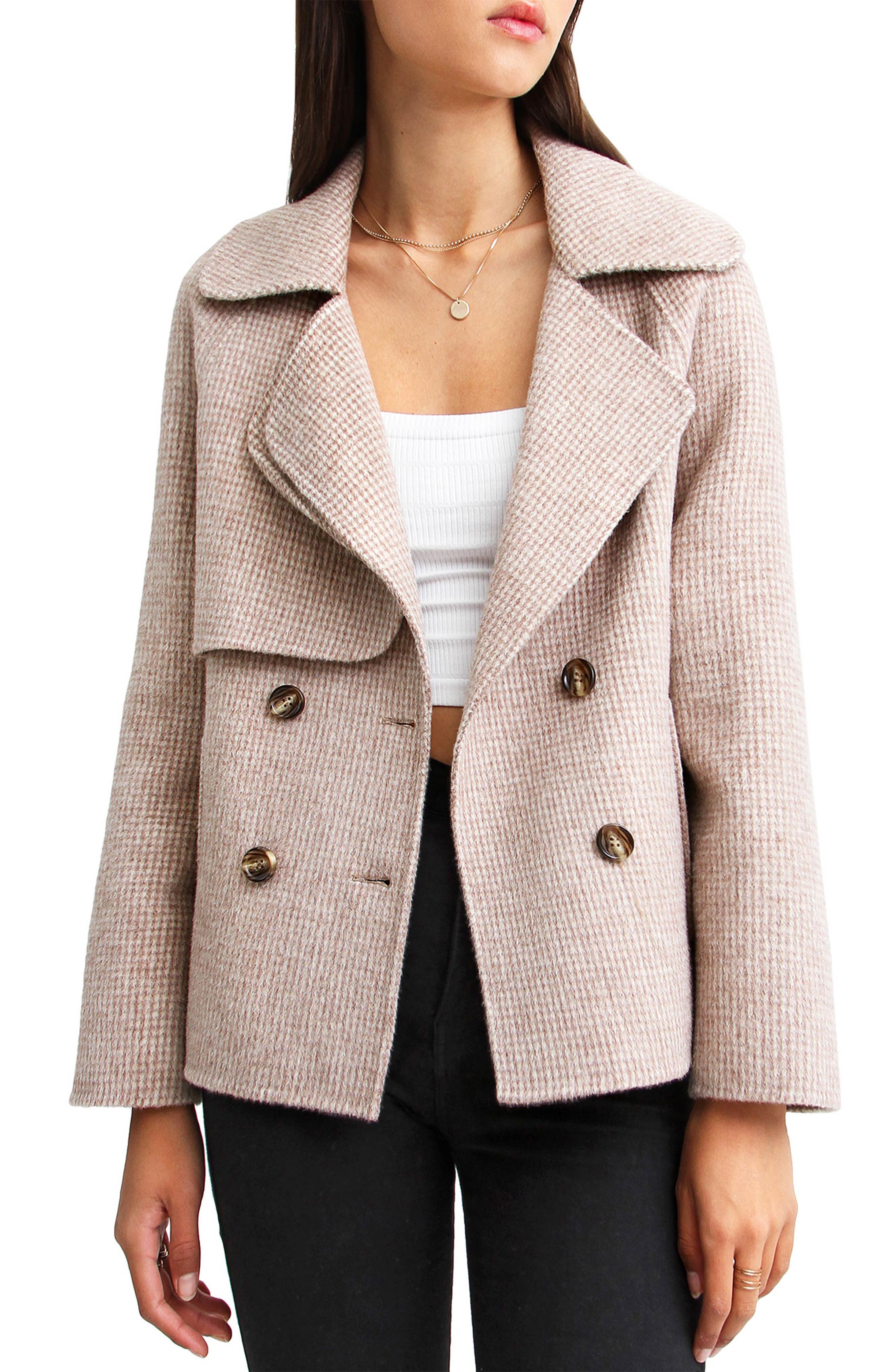 I'm Yours Wool Blend Peacoat