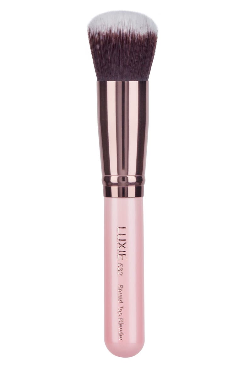 Rose 532 Gold Round Top Blender Face Brush, Main, color, NO COLOR