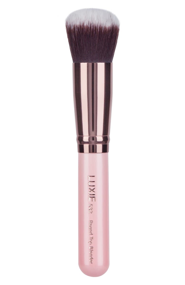 Luxie Rose 532 Gold Round Top Blender Face Brush, Main, color, 