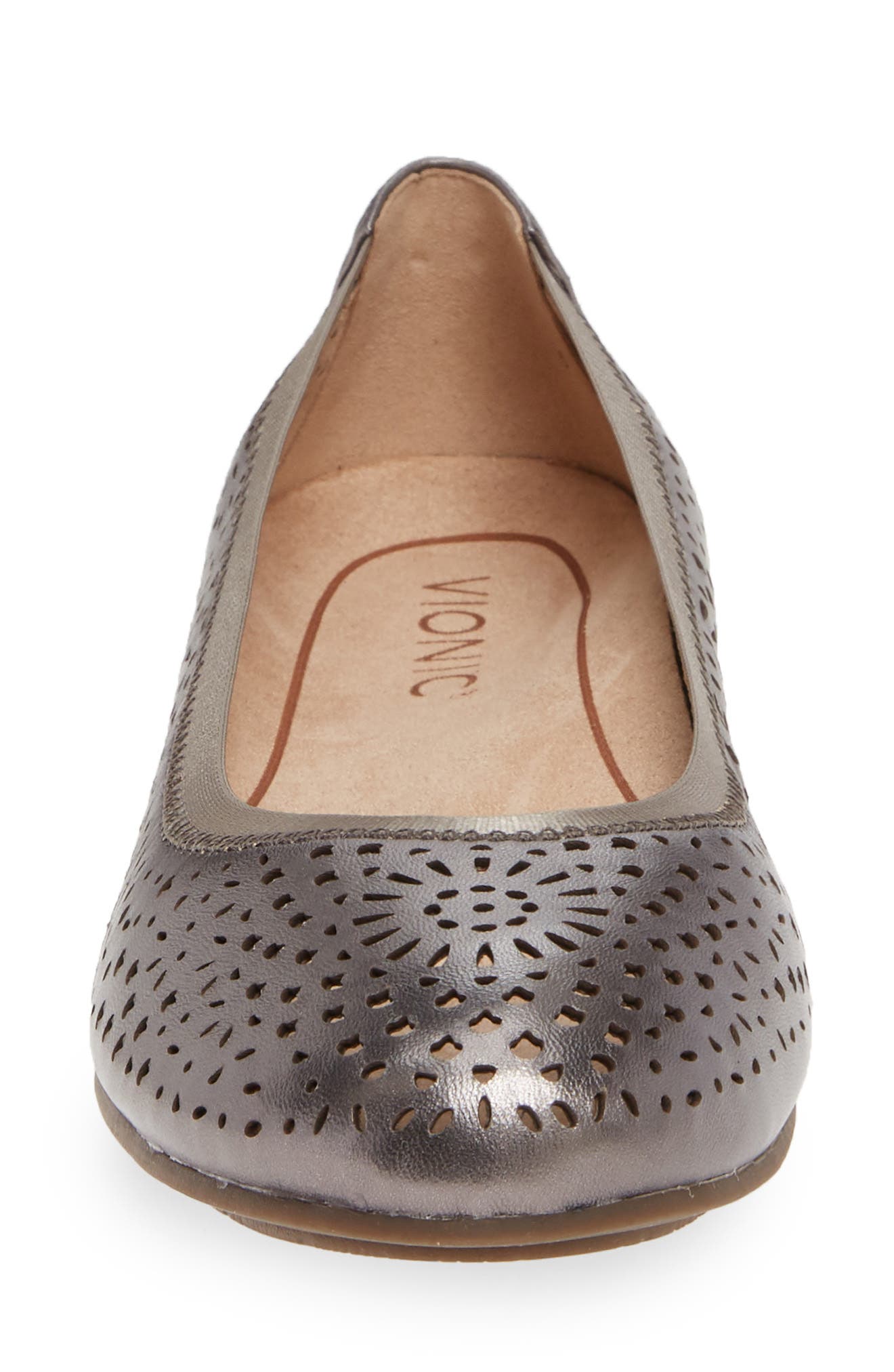 Robyn Flat, Alternate, color, PEWTER LEATHER