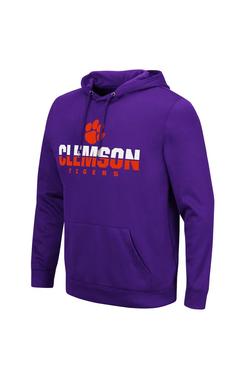 COLOSSEUM Men's Colosseum Purple Clemson Tigers Lantern Pullover Hoodie, Alternate, color, Purple