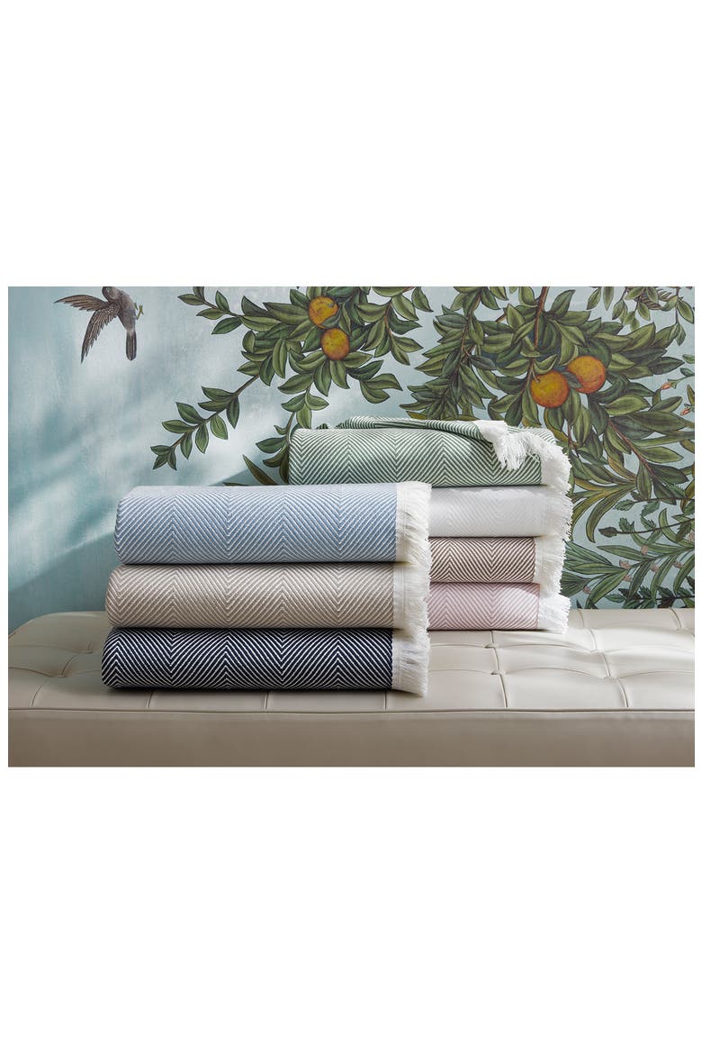 Leo Fringed Throw Blanket, Alternate, color, WHITE