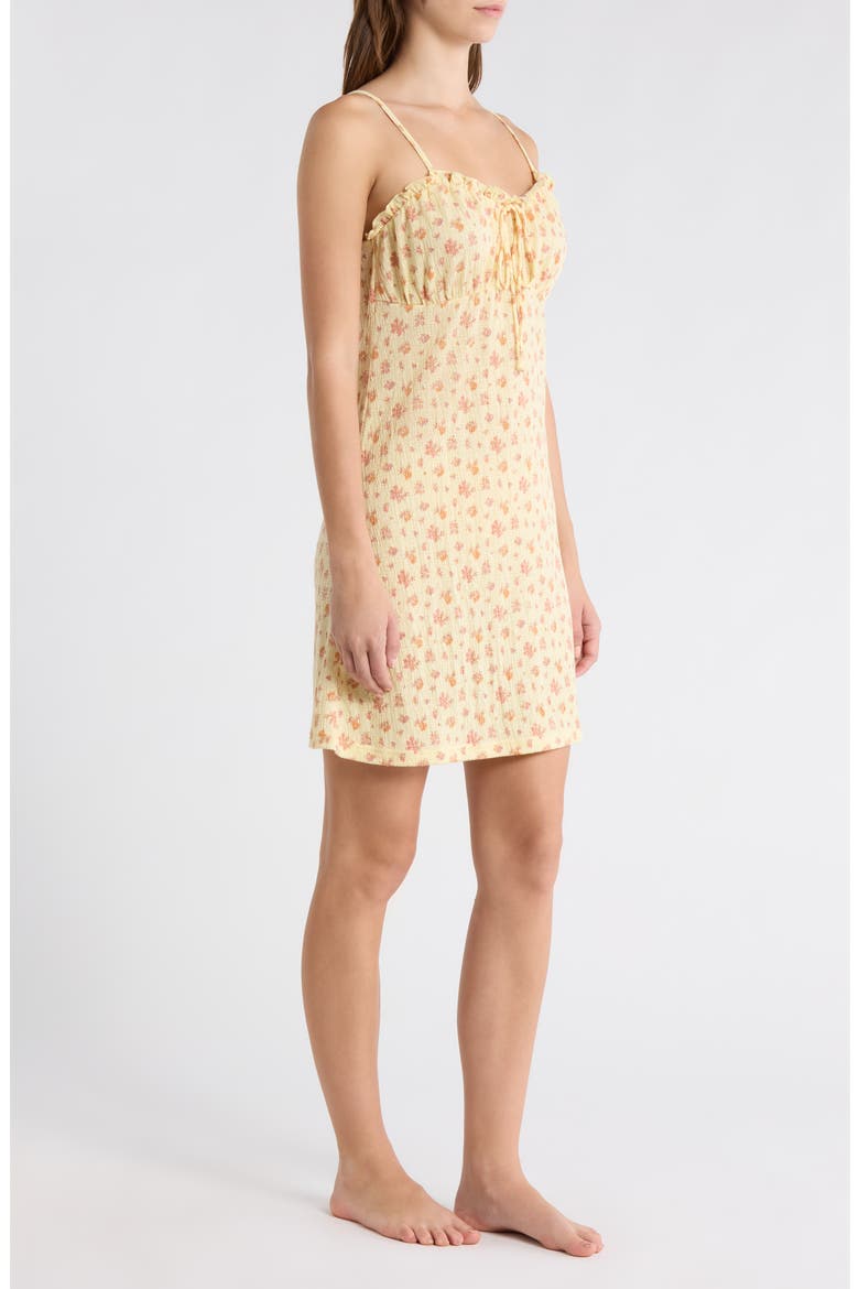 Ruffle Neck Chemise, Alternate, color, PALE YELLOW