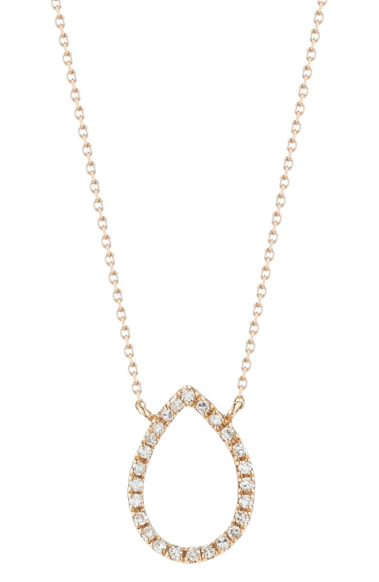 Dana Rebecca Designs Marquise Diamond Pendant Necklace, Main, color,