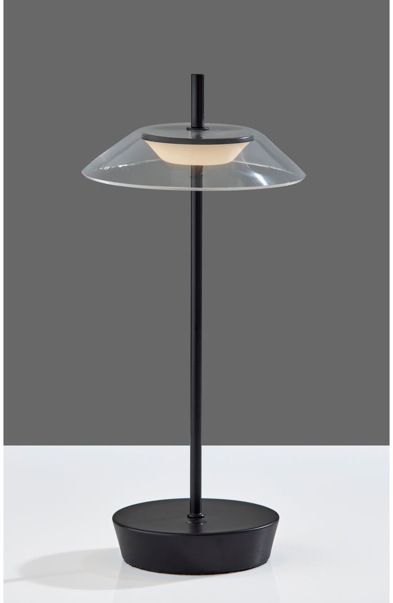 ADESSO LIGHTING AKO LED Cordless Table Lamp, Alternate, color, Black