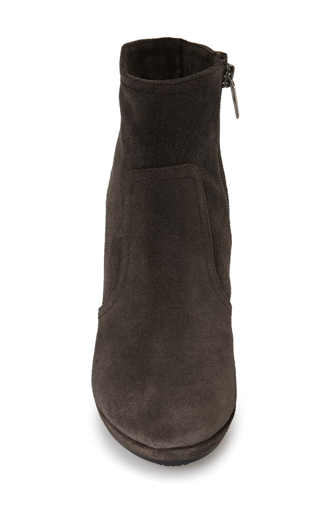 Vince Camuto 'Abrum' Wedge Bootie, Alternate, color, Charcoal Grey Suede