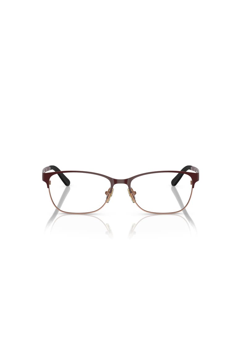 54mm Square optical glasses, Alternate, color, Red
