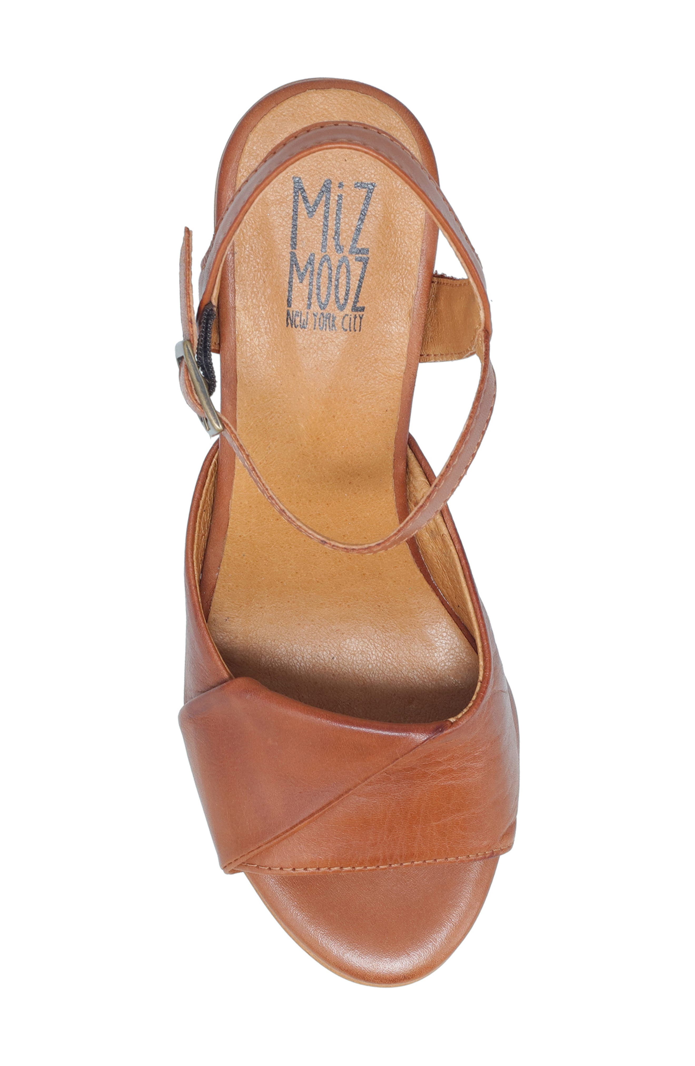 Attie Ankle Strap Sandal, Alternate, color, BRANDY