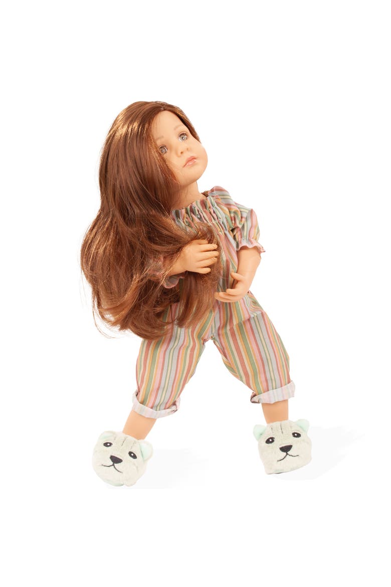 Little Kidz, Grete PJ Party, 14 Inch Standing Posable Doll, Kids 3+, Alternate, color, Multicolored