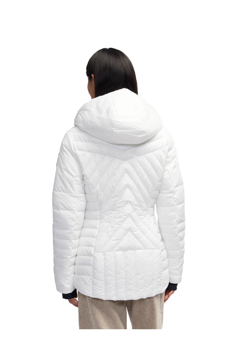 Women's Esmay Lightweight Mixed Media Quilted Packable Puffer, Alternate, color, White Opal