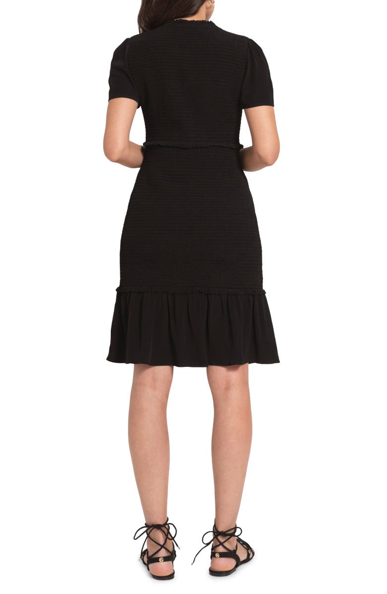 Seraphine Smocked Flutter Sleeve Maternity Dress, Alternate, color, 