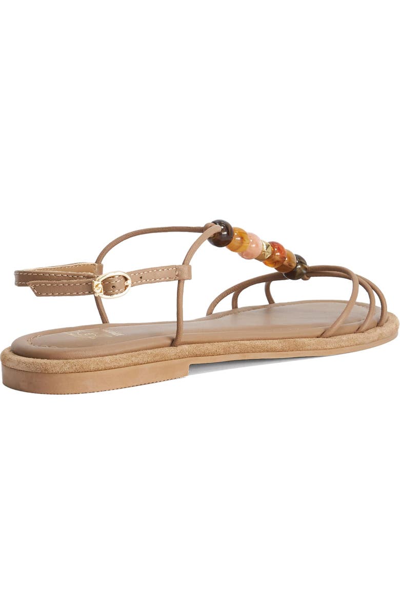 Dune London Lemnos Leather Sandal, Alternate, color, Taupe