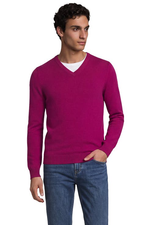 Fine Gauge Cashmere V-neck Sweater