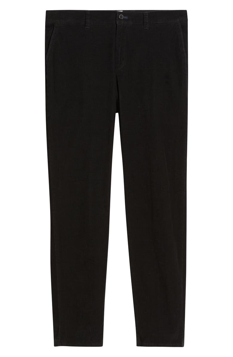 Brax Fabio Flat Front Stretch Corduroy Pants, Alternate, color, Anthracite