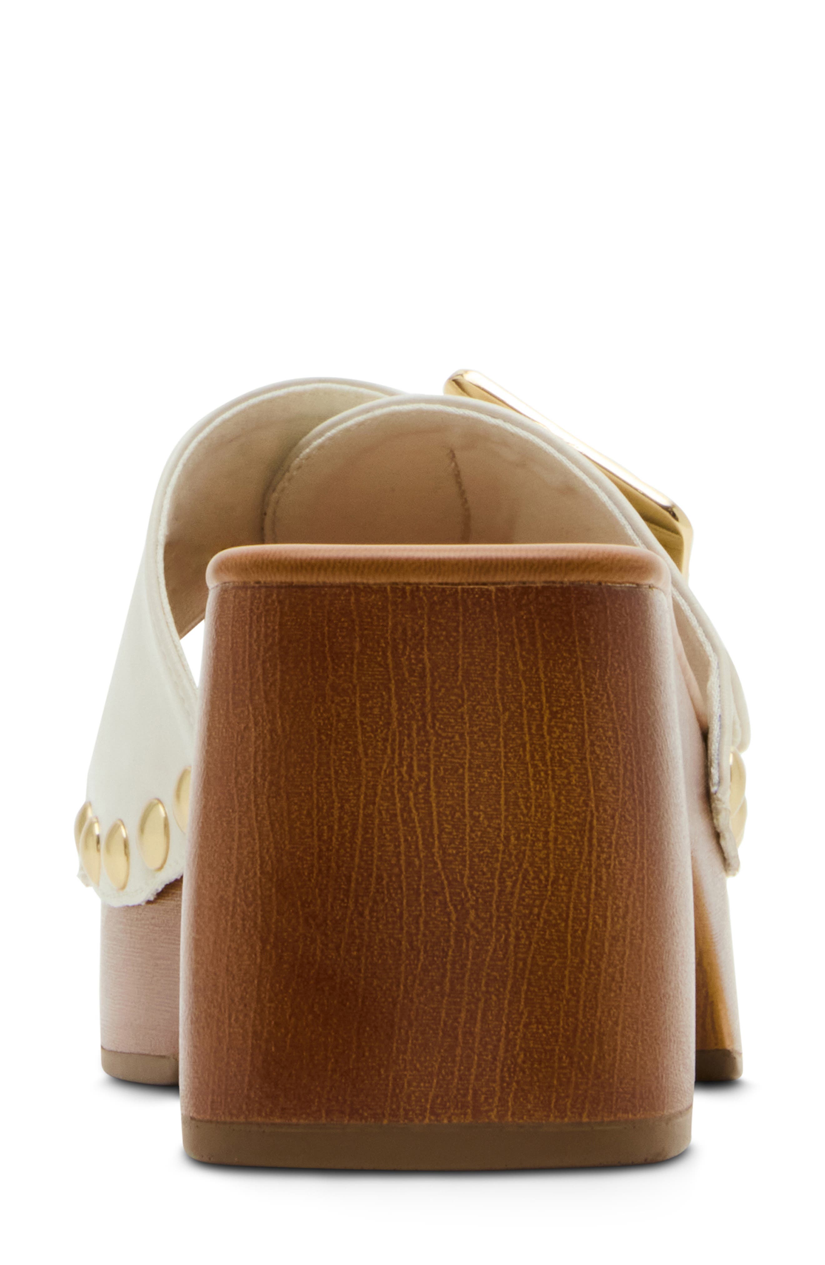 Madden Girl Woodland Slide Sandal, Alternate, color, Bone Paris