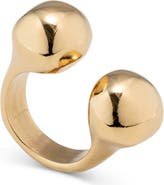 UNODE50 Open Ring with Two Beads