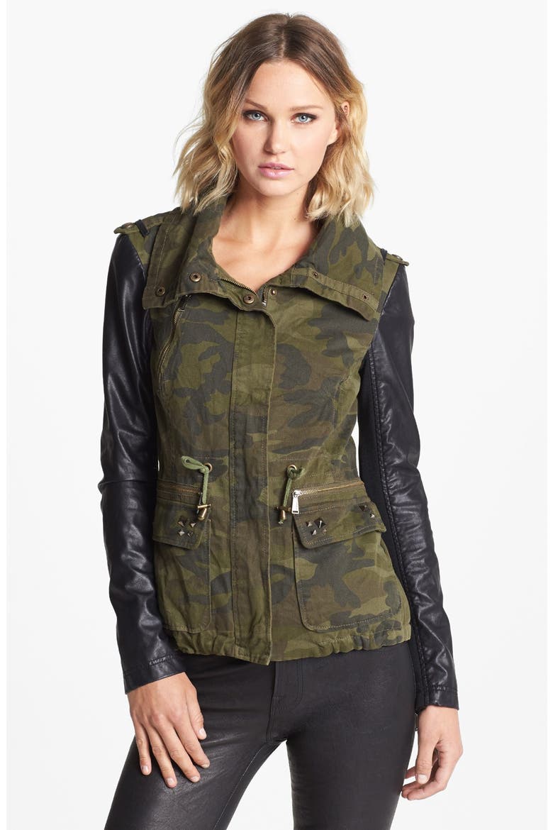 Mixed Media Jacket, Alternate, color, CAMO