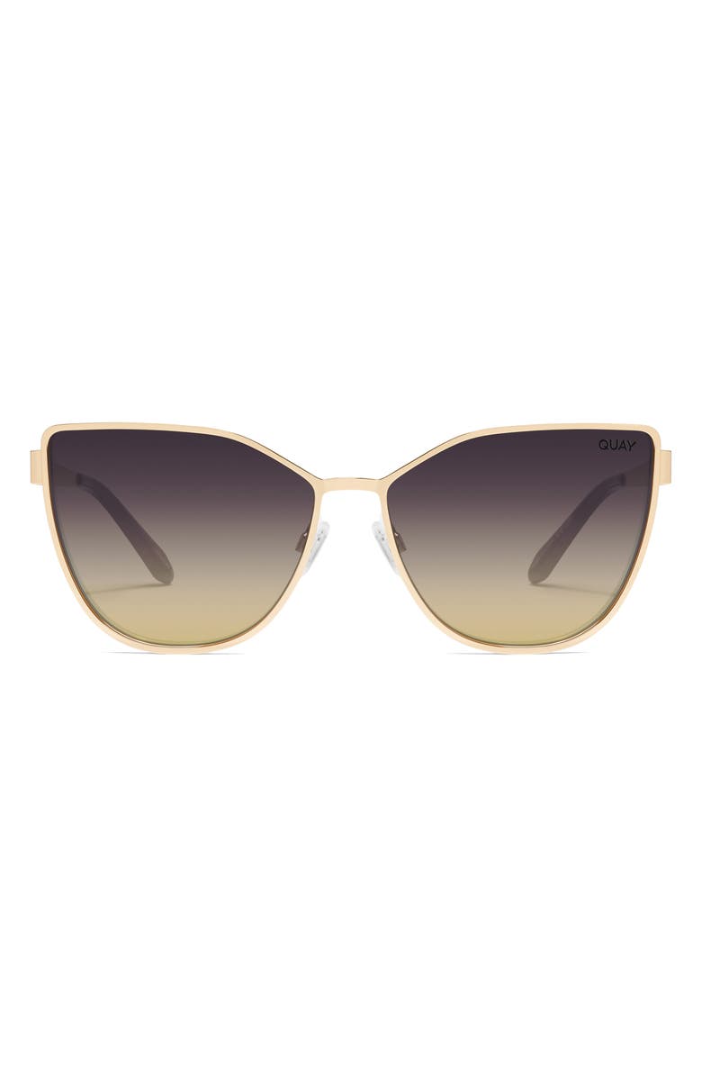 QUAY 55mm In Pursuit Cat Eye Sunglasses, Main, color, 