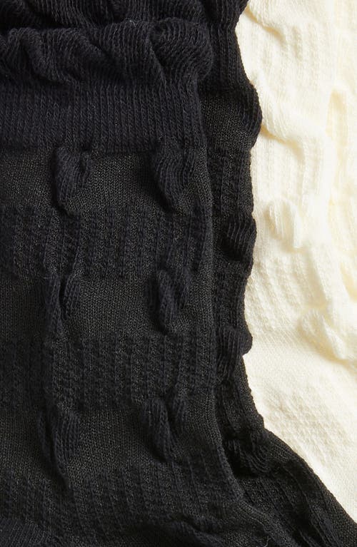 Stems 2-pack Textured Dot Crew Socks