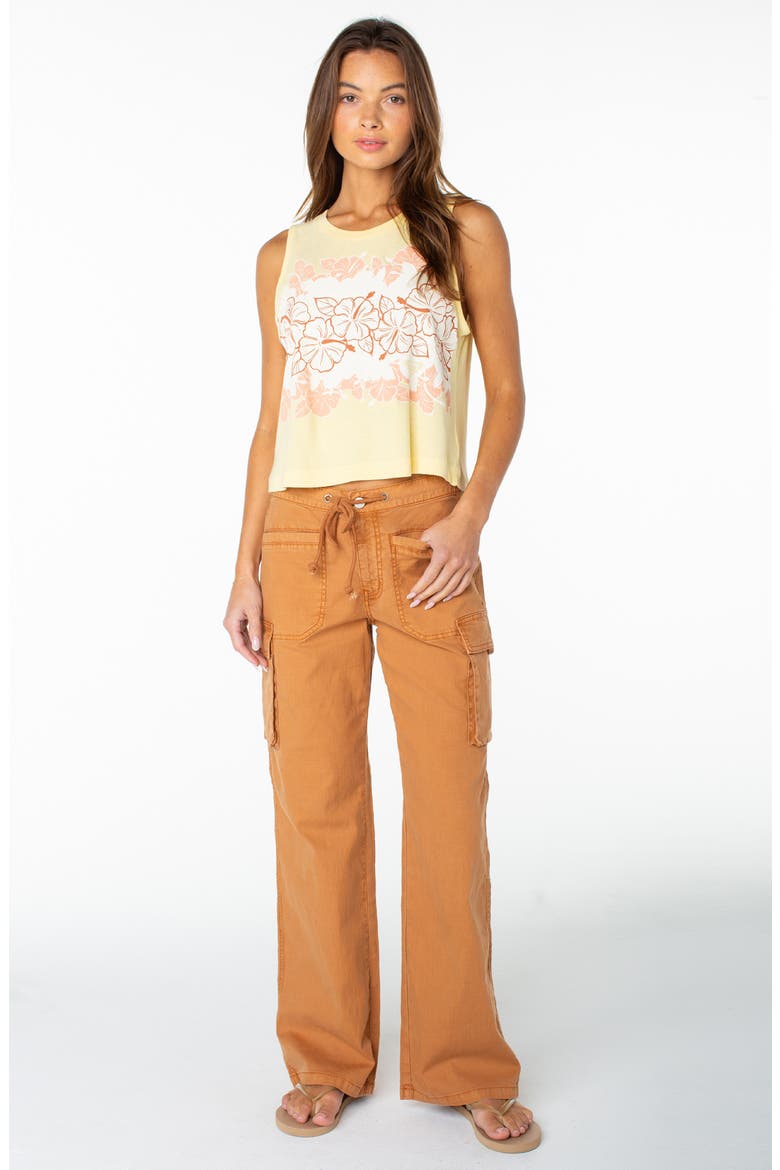 A La Cargo Drawstring Pants, Alternate, color, BRAN