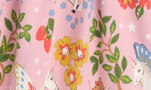 Mini Boden Tiered Twirly Dress Vintage Pink Enchanted Forest Girls Boden