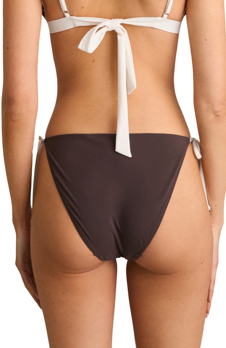 Reiss Sydney Bikini Bottoms, Alternate, color, Chocolate