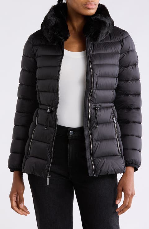Faux Fur Collar Packable Anorak