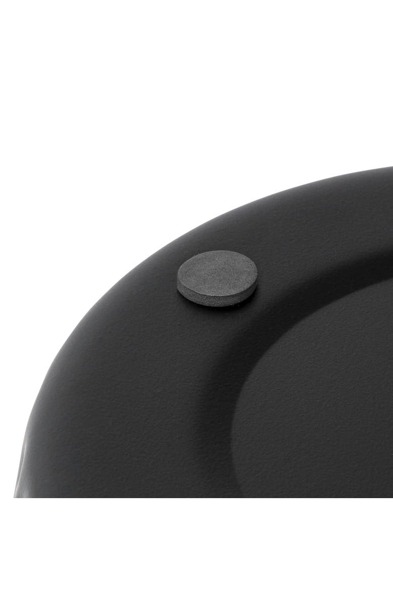 HAPPIMESS Axel Modern Minimalist Hammered Steel 2 Gal Waste Bin, Alternate, color, Matte Black