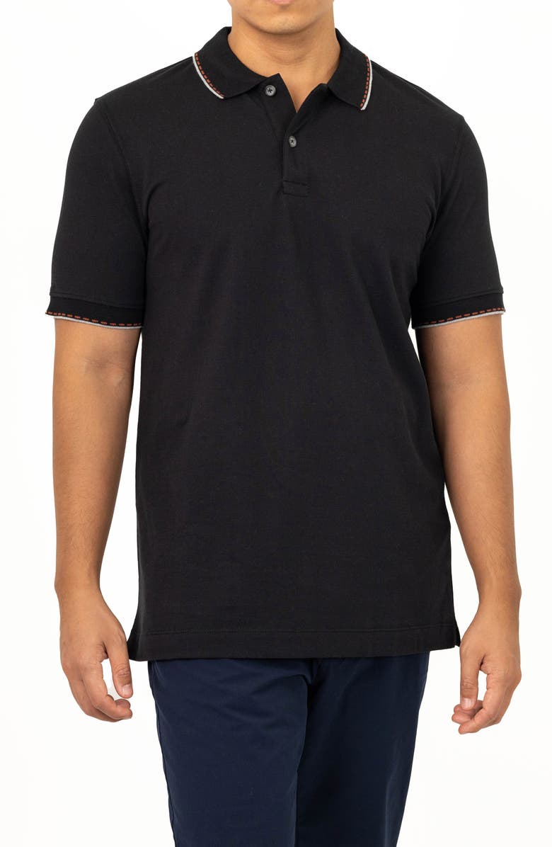 VELLAPAIS Lara Tipped Cotton Polo, Alternate, color,