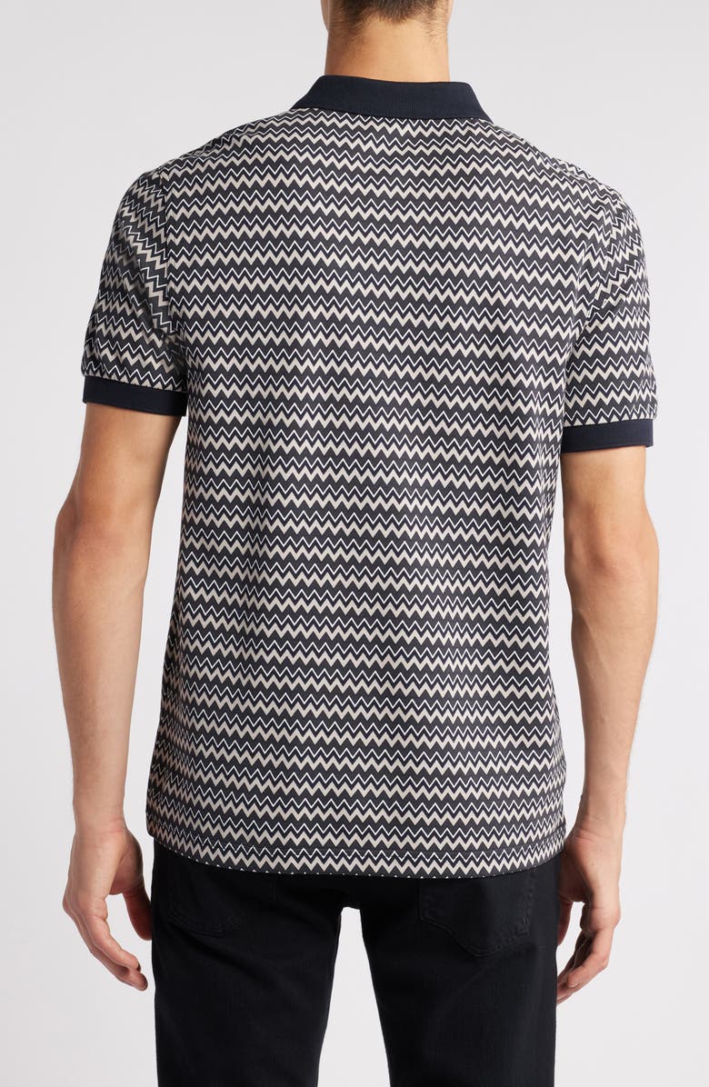 Fred Perry Chevron Print Polo Shirt, Alternate, color,