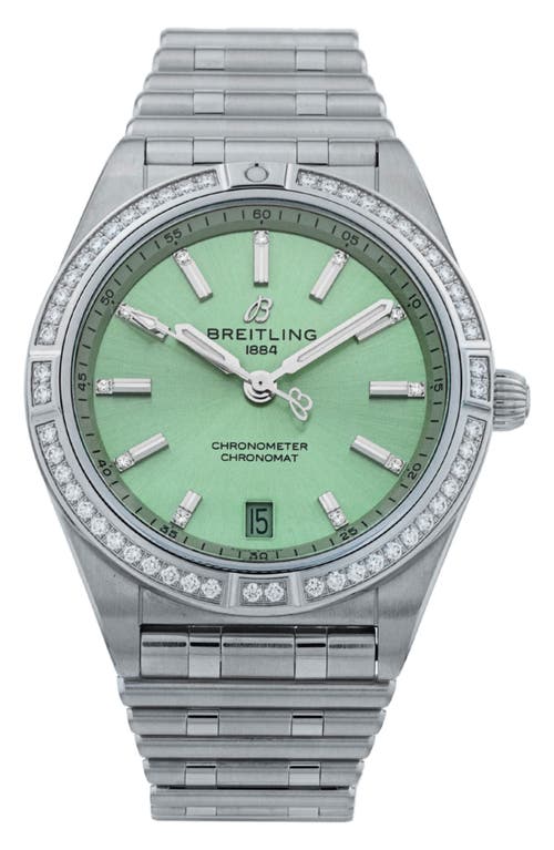 Watchfinder & Co. Breitling 2023 Chronomat Diamond Automatic Bracelet Watch, 36mm In Green