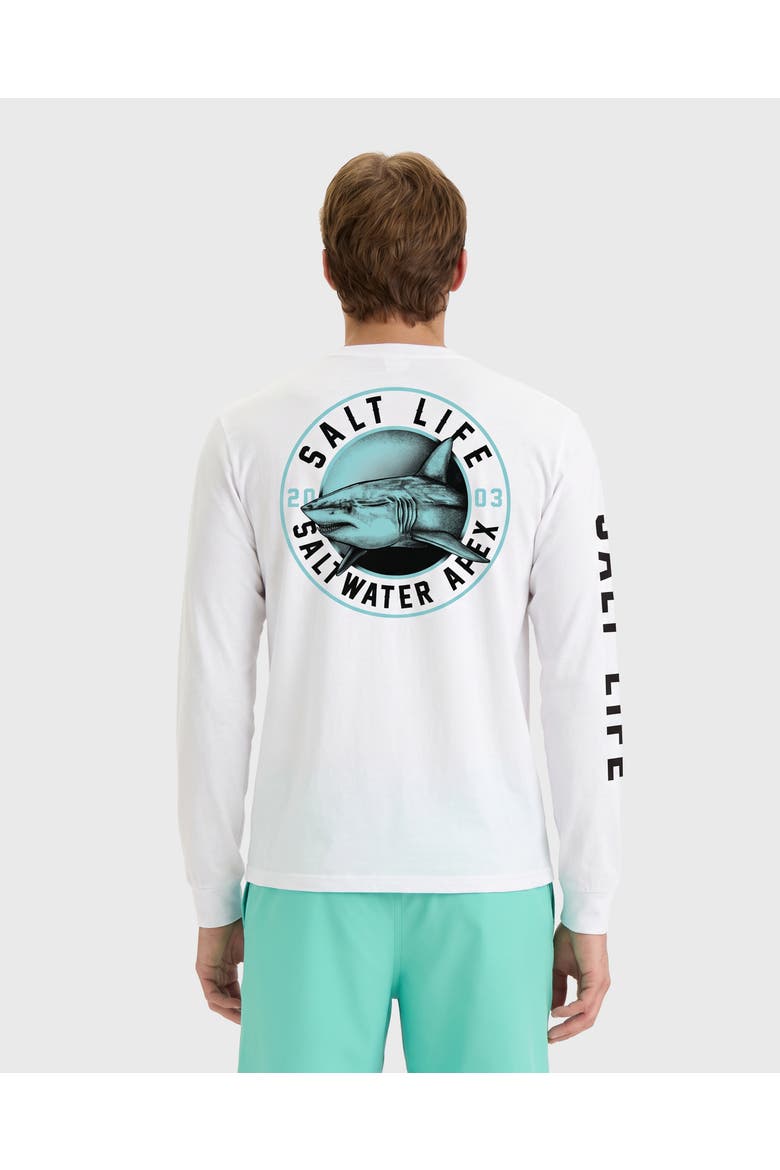 Saltwater Apex Long Sleeve Tee, Alternate, color, BLACK