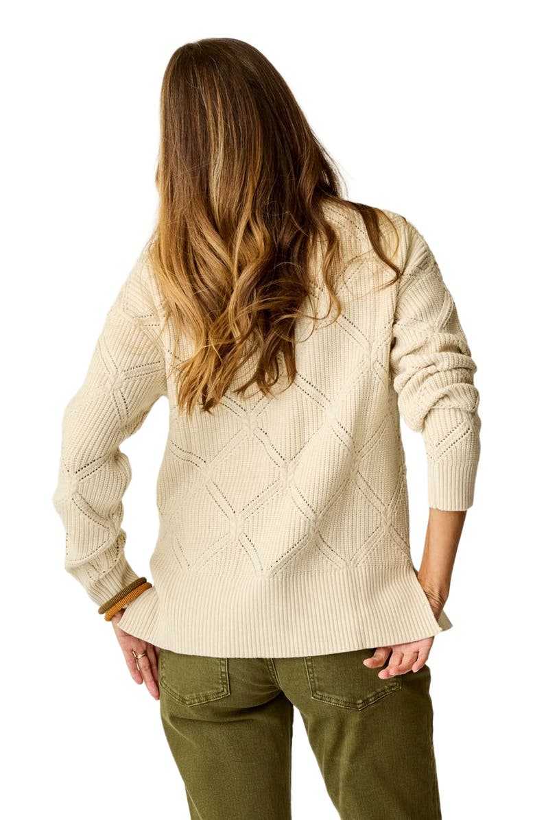 Carve Designs Woodward Allover Sweater, Alternate, color, Birch