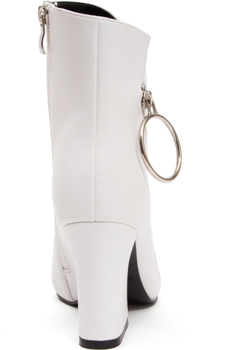 NINETY UNION O-Ring Zip Bootie, Alternate, color, White