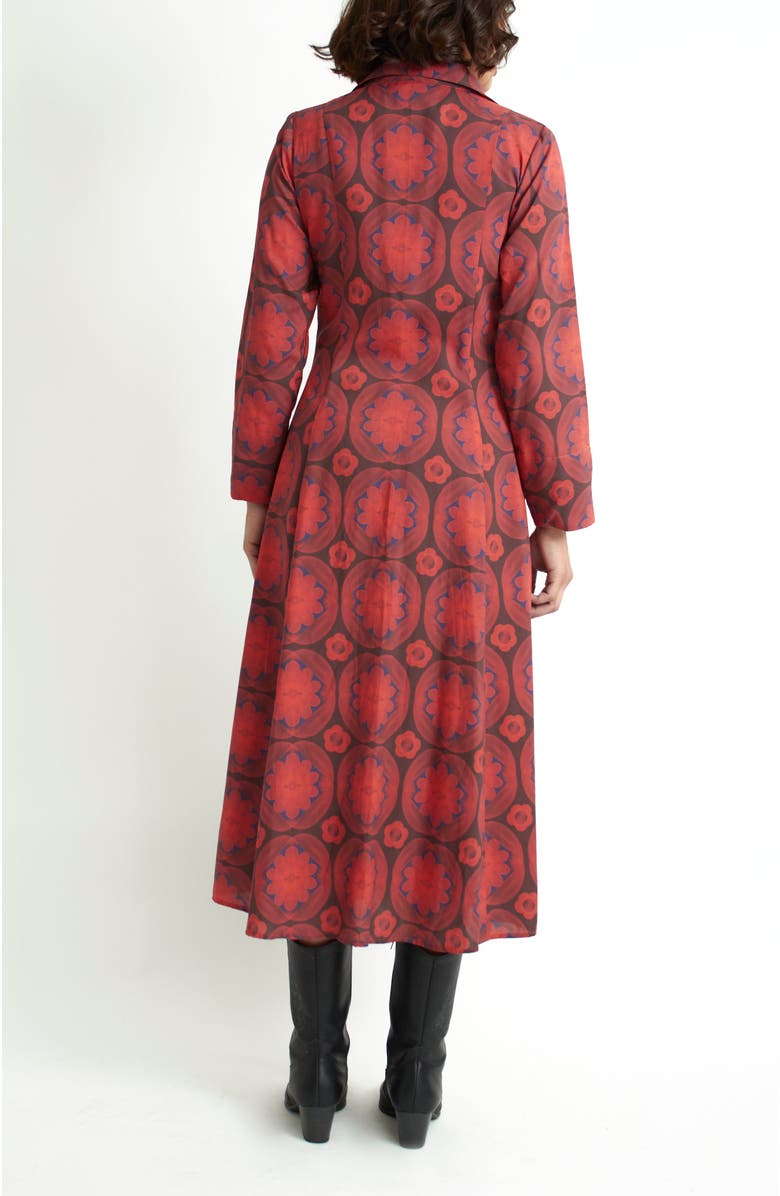 Florencia Davalos Voyage Dress, Alternate, color, Red Tile Flower