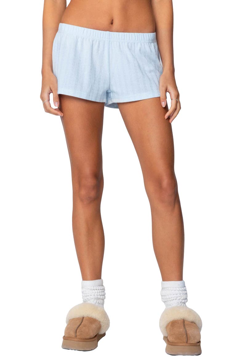 Irene Low Rise Microshorts, Main, color, LIGHT-BLUE