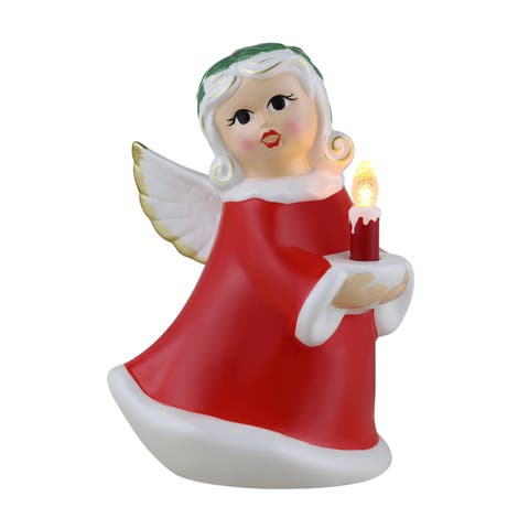 9 in. Nostalgic Ceramic Figure - White Angel