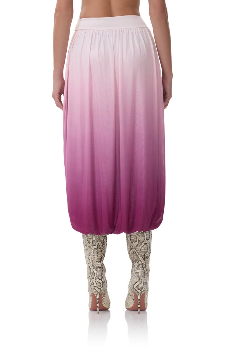 AFRM Kyomi Ombré Bubble Skirt, Alternate, color, Mauve Ombre