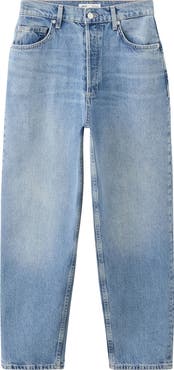 MANGO Starring Hailey Bieber Jennifer Barrel Leg Jeans
