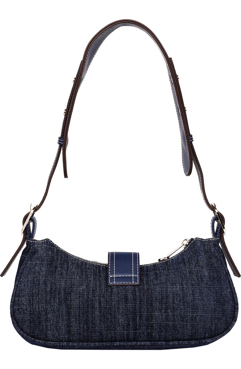 True Religion Multi-Strap Denim Shoulder Bag, Alternate, color, Dark Denim