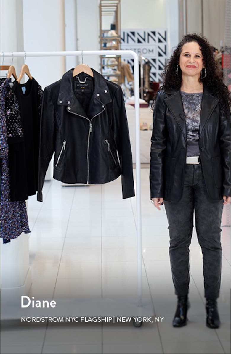 Leather Moto Jacket, sales video thumbnail