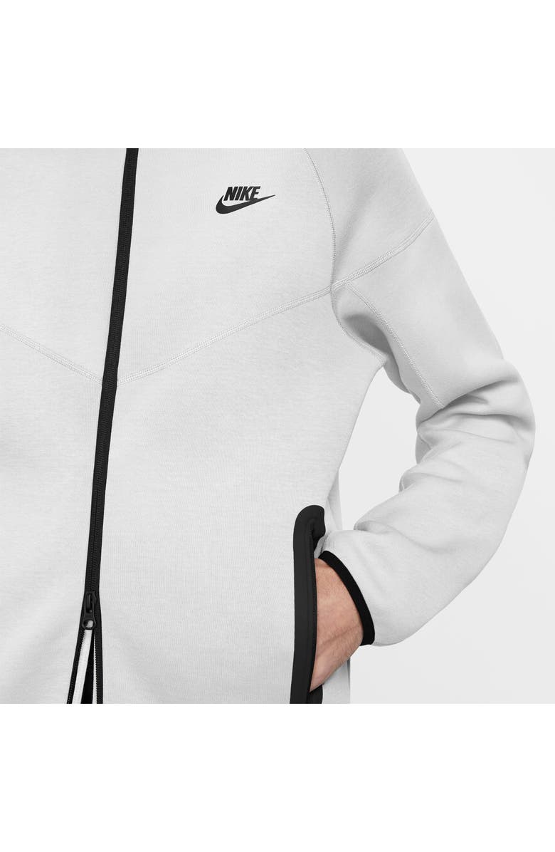 Nike Tech Fleece Windrunner Zip Hoodie, Alternate, color, 051 Birch Heather/Black