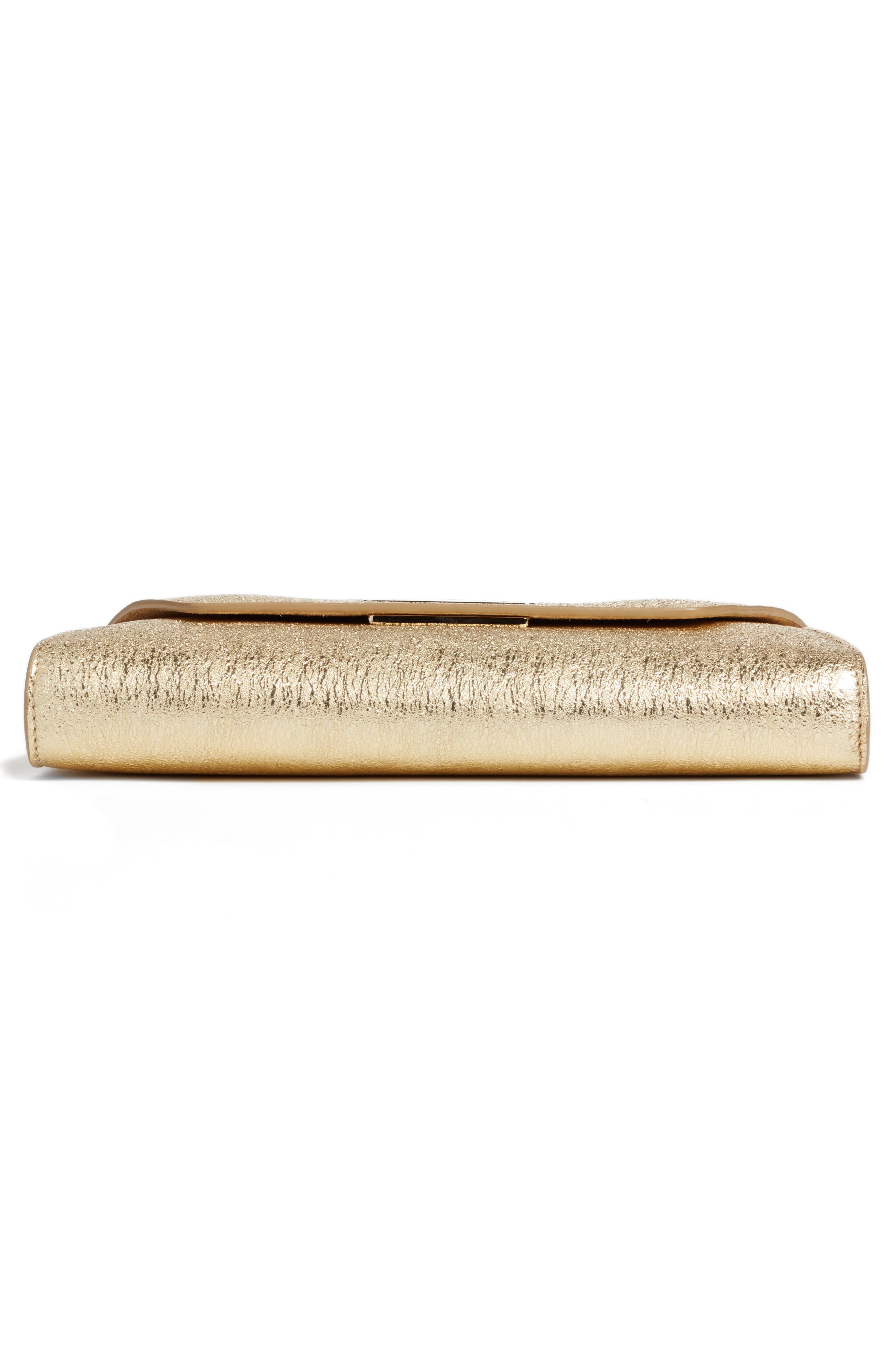 Christian Louboutin Vero Dodat Metallic Calfskin Clutch, Alternate, color, 