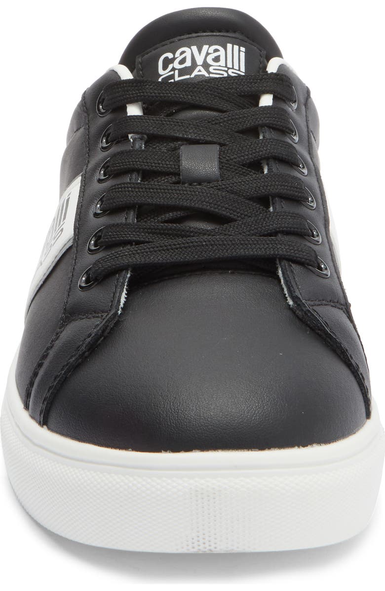Roberto Cavalli Class Sneaker, Alternate, color, Black/ White