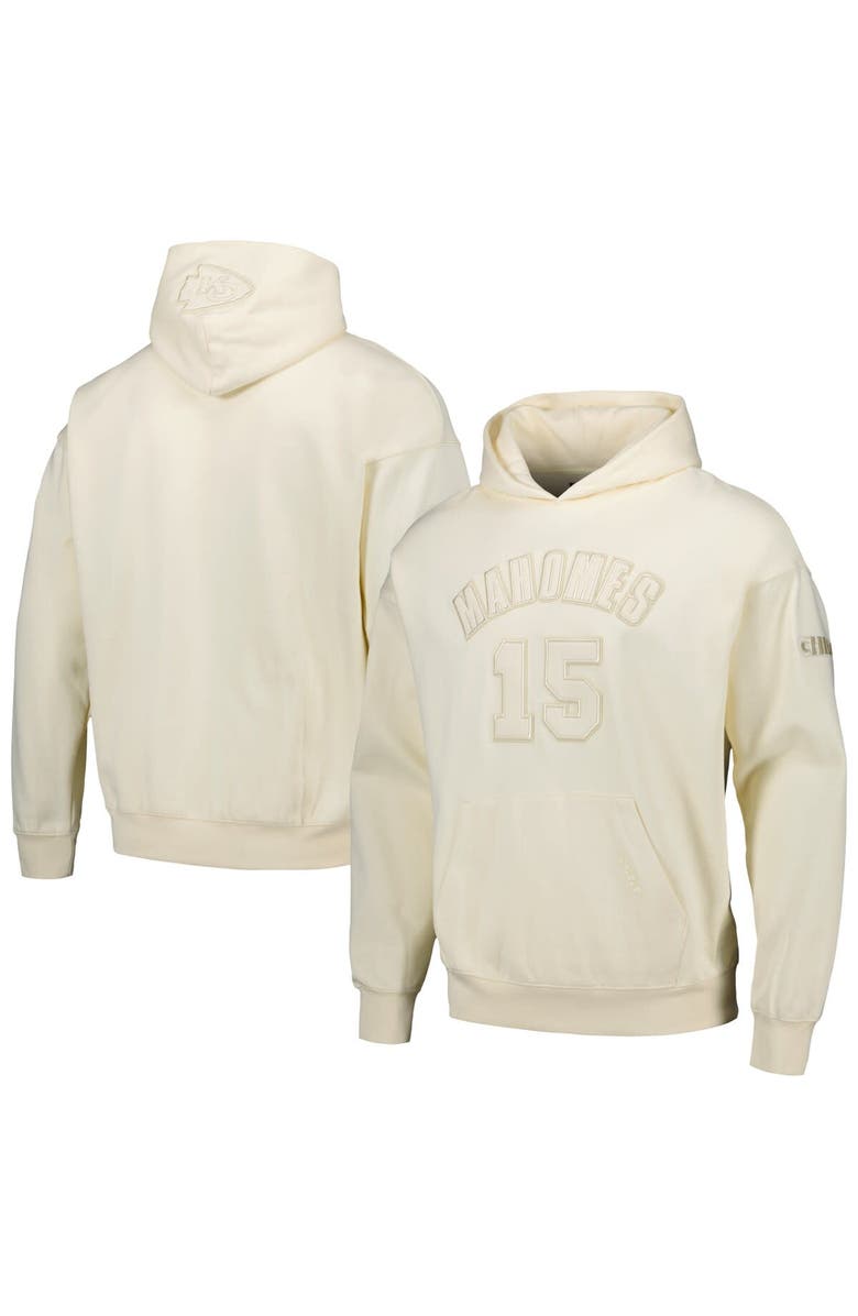 PRO STANDARD Men's Pro Standard Patrick Mahomes Cream Kansas City Chiefs Player Name & Number Pullover Hoodie, Alternate, color,