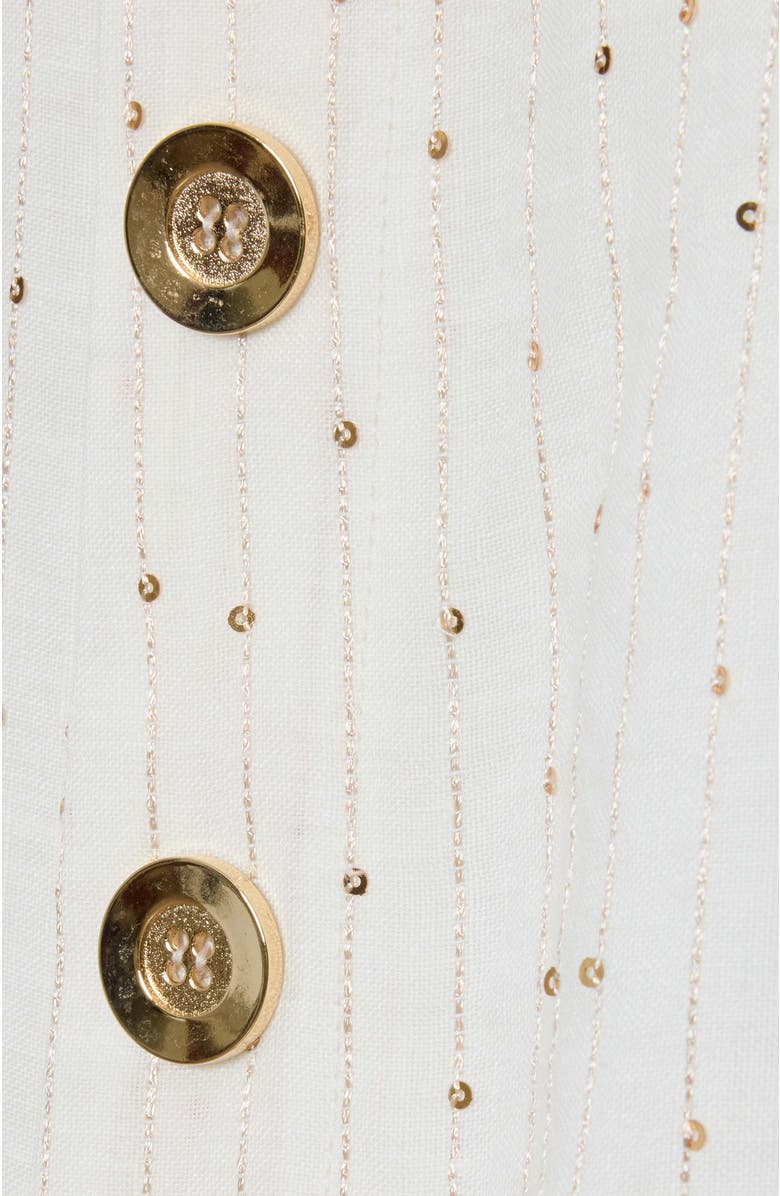 Santorelli SERAFINA Short Sleeve Midi Shift Dress, Alternate, color, Feather