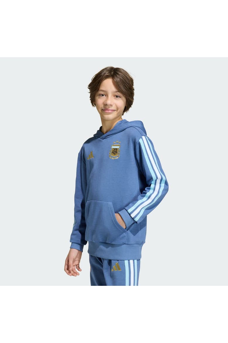 Youth adidas Blue Argentina National Team FIFA x World Cup Alphaskin Hoodie, Main, color, Blue