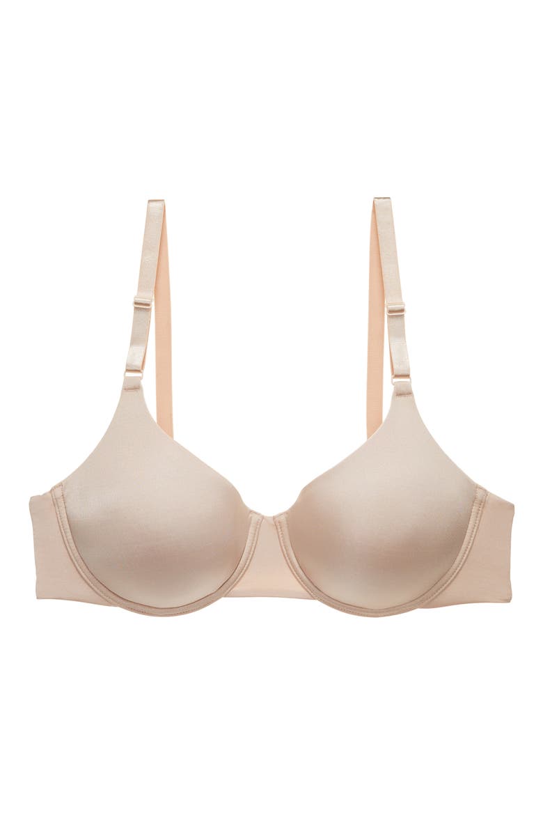 Liquid Full Fit Balconette T-Shirt Bra, Alternate, color, LT. MOCHA